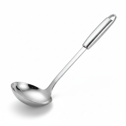 Louche Inox Professionnelle fond blanc