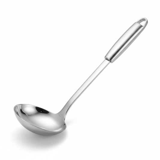 Louche Inox Professionnelle fond blanc