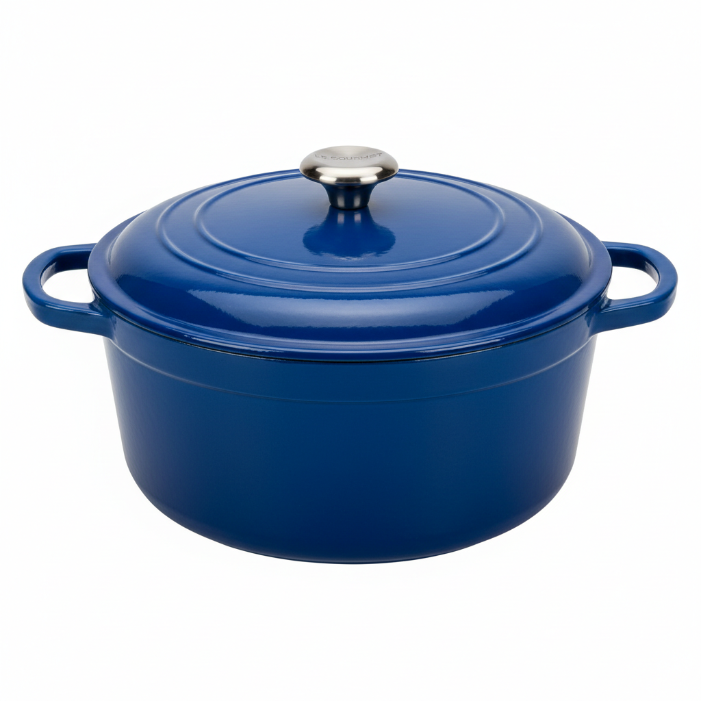 Cocotte en fonte émaillée 26cm ronde avec couvercle