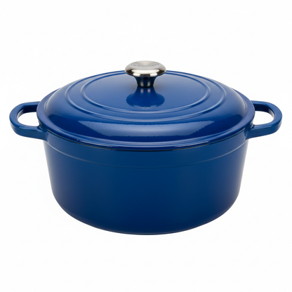 Cocotte en fonte émaillée 26cm ronde avec couvercle