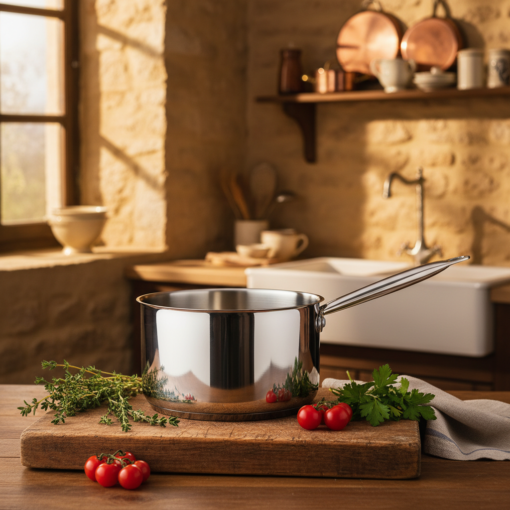 Casserole inox professionnelle 30cm lifestyle cuisine française