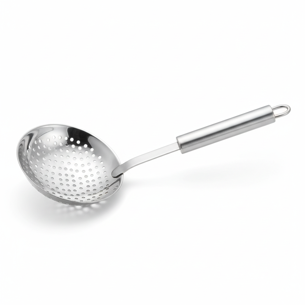 Écumoire Inox Professionnelle 304 fond blanc