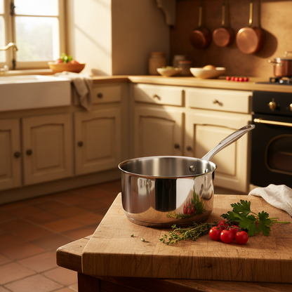 Casserole inox professionnelle 26cm lifestyle cuisine française
